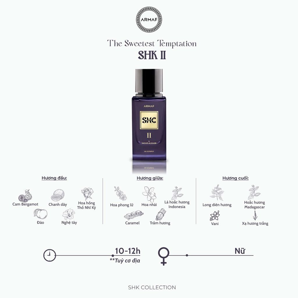 Nước Hoa Armaf SHK II Eau De Parfum 100ml