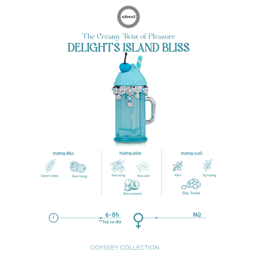 Nước hoa Armaf DELIGHTS ISLAND BLISS Eau De Parfum 100ml