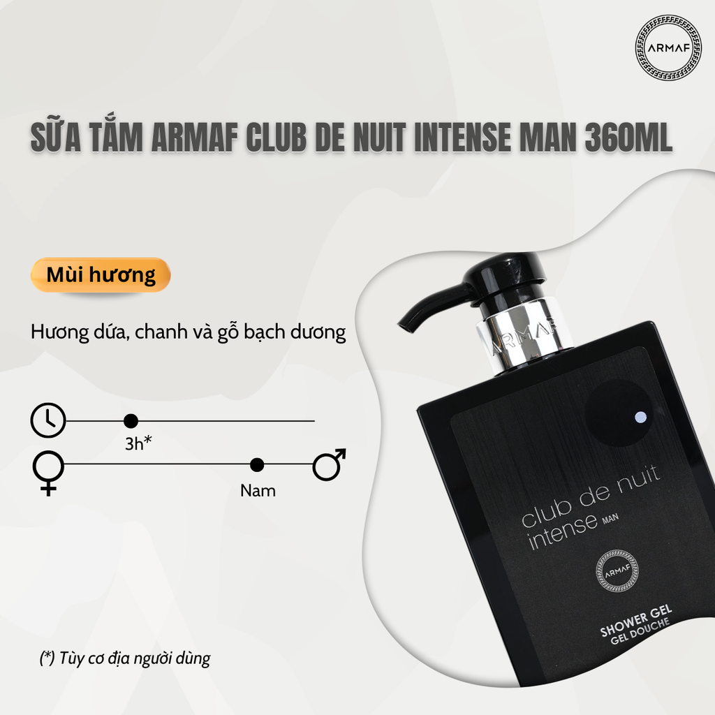 Sữa tắm Armaf Club de Nuit Intense Man 360ML