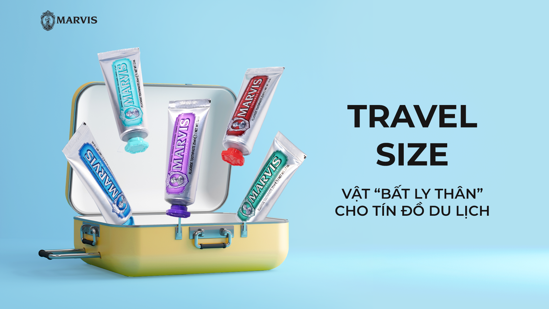 MARVIS TRAVEL SIZE - VẬT “BẤT LY THÂN” CHO TÍN ĐỒ DU LỊCH
