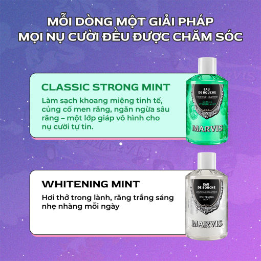 NƯỚC SÚC MIỆNG MARVIS MOUTHWASH STRONG MINT 400ML
