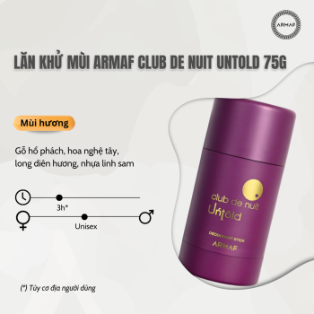 Lăn khử mùi Armaf Club de Nuit Untold 75g