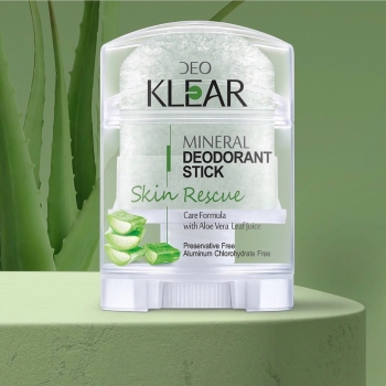 Lăn Khử Mùi Đá Khoáng DeoKlear Lô Hội Aloe Vera 70g