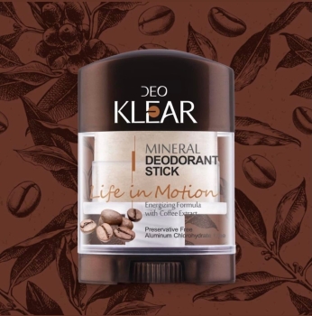 Lăn Khử Mùi Nam Đá Khoáng DeoKlear Life in Motion Coffee 70g