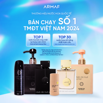 TỪ TOP DUBAI ĐẾN TOP VIỆT NAM – ARMAF DẪN ĐẦU THỊ TRƯỜNG TMĐT VIỆT NAM 2024